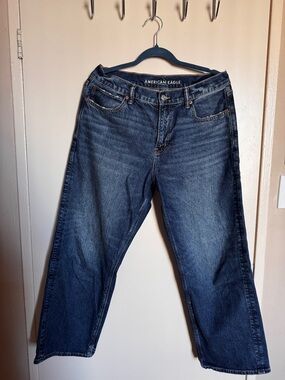 American Eagle Outfitters Women's Dark Blue Boot Cut Jeans